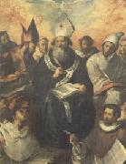 HERRERA, Francisco de, the Elder St Basil Dictating His Doctrine (mk05) Spain oil painting artist